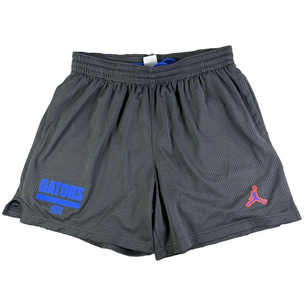 Jordan X Florida Gators Mesh Shorts Mens XL Nike Dri-Fit Gray Activewear NCAA